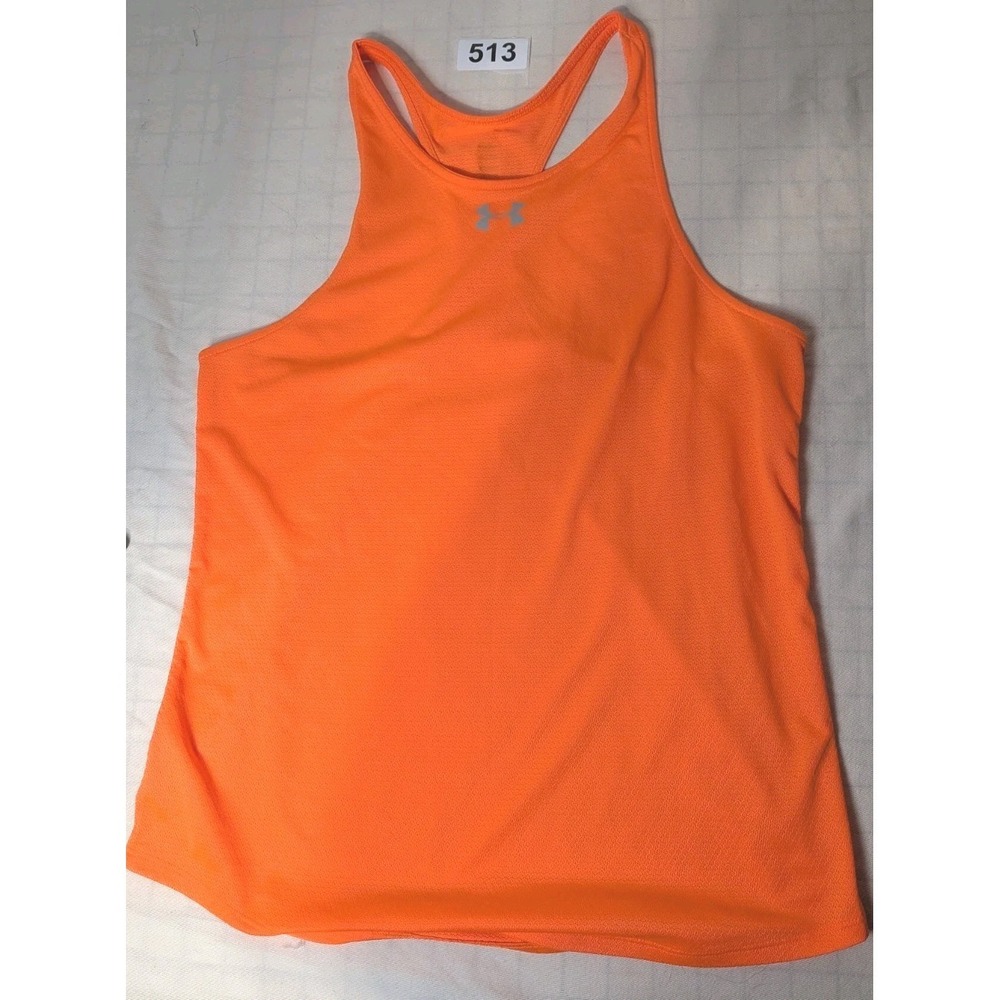 Under Armour Orange Racerback Mesh Sleeveless Mesh Tank Top Women's XS/S